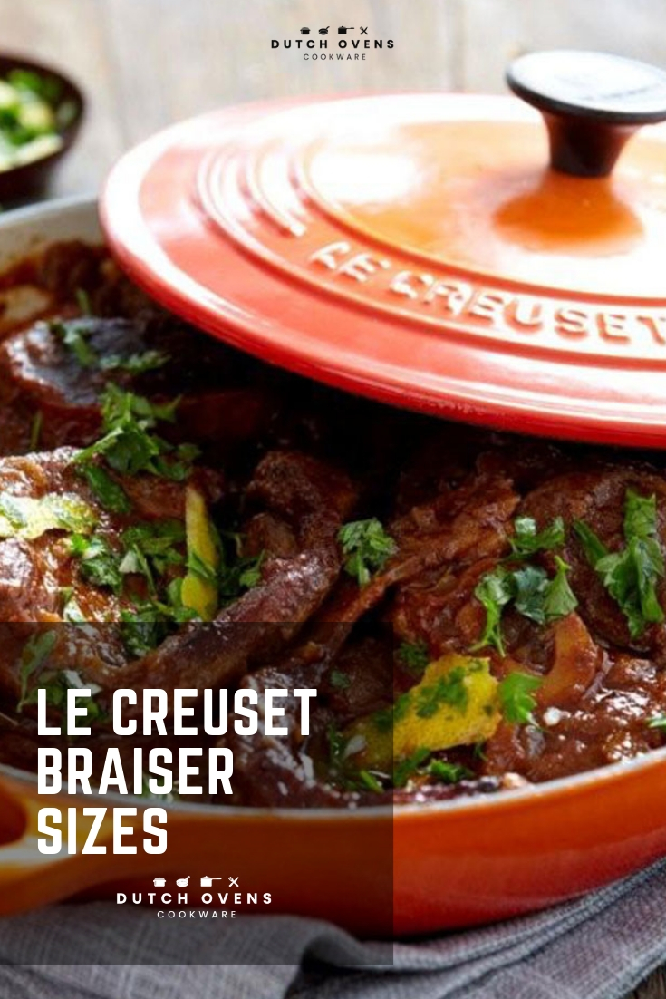 le creuset braiser size comparison