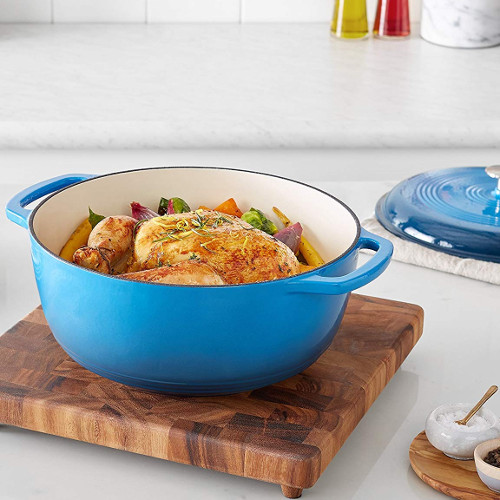 amazonbasics enameled cast iron dutch oven