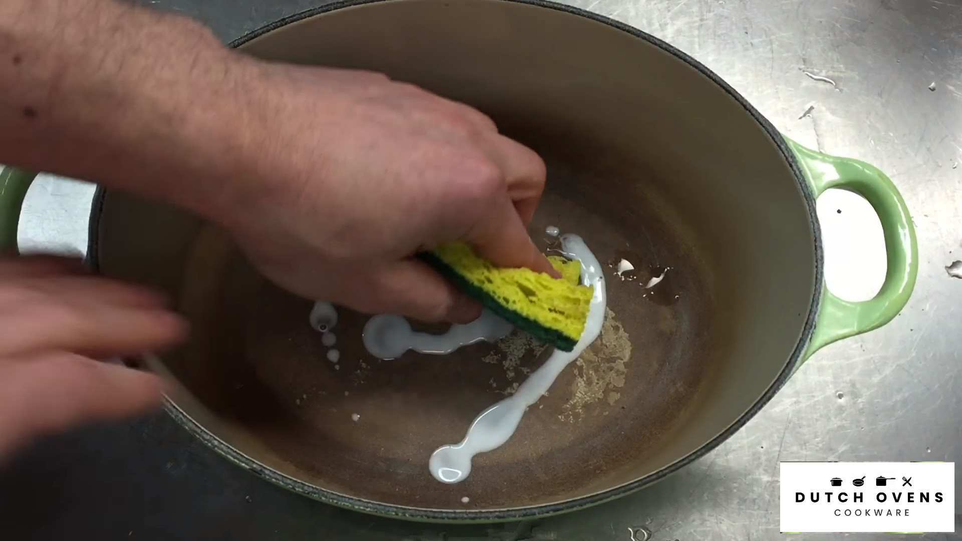 how do you clean a dutch oven