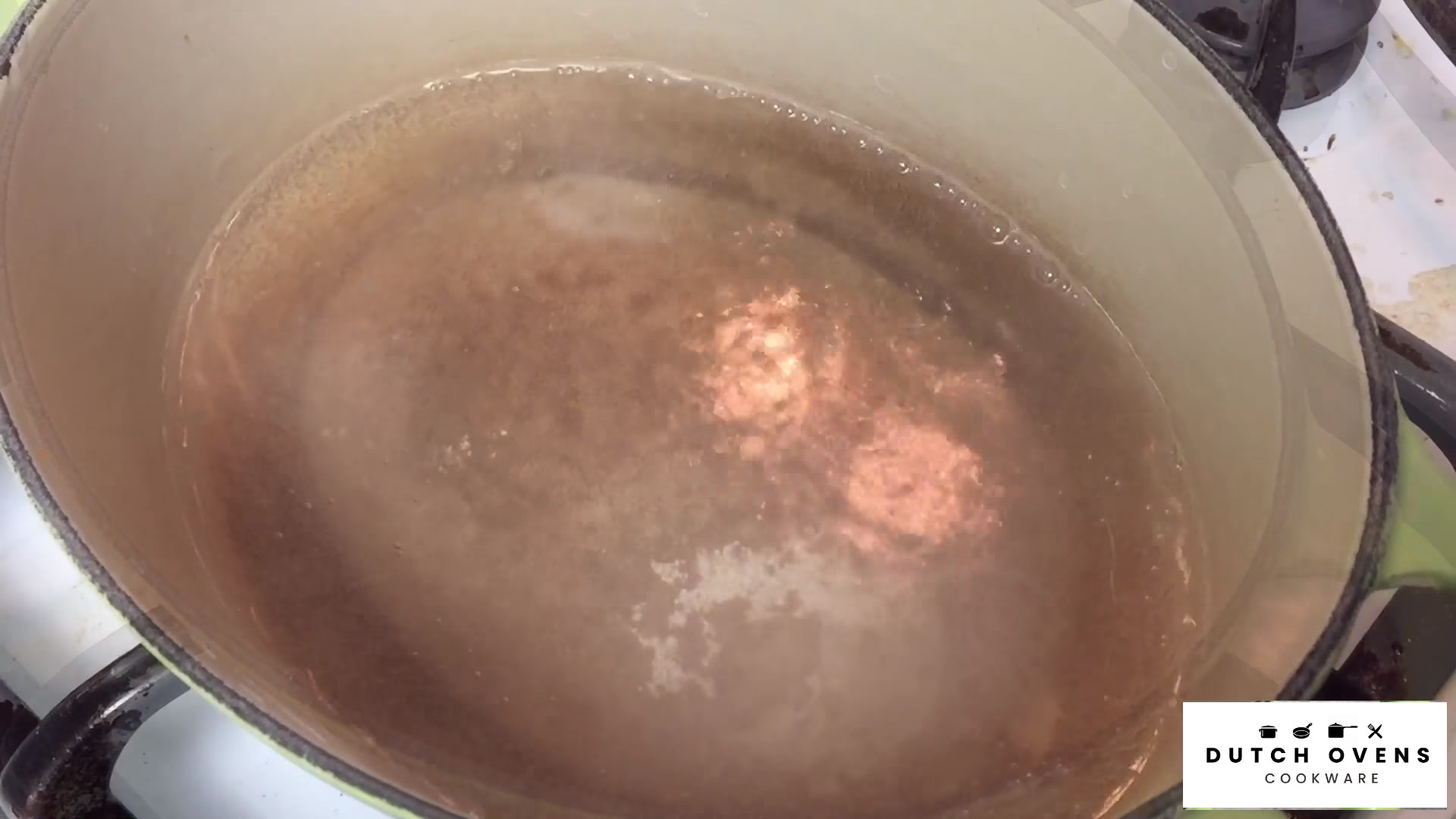 how to clean burn marks off a dutch oven