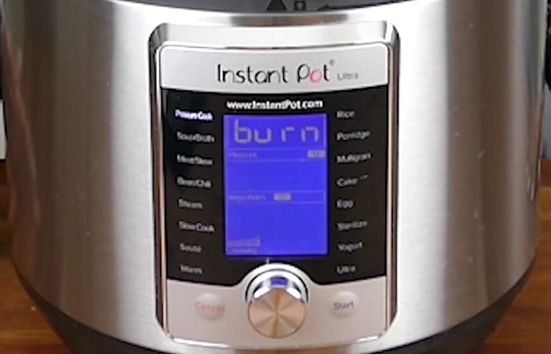 instant pot burn message