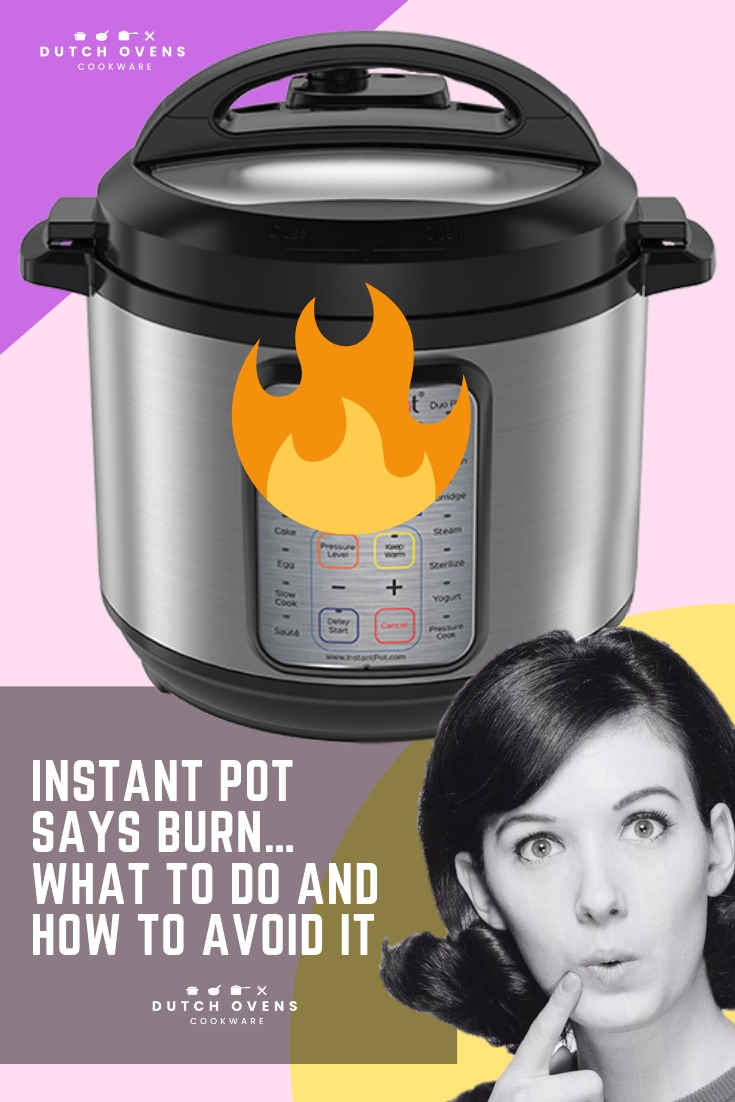 instant pot says burn