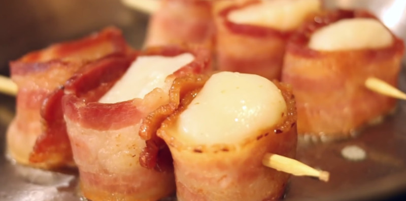 air fryer bacon wrapped scallops
