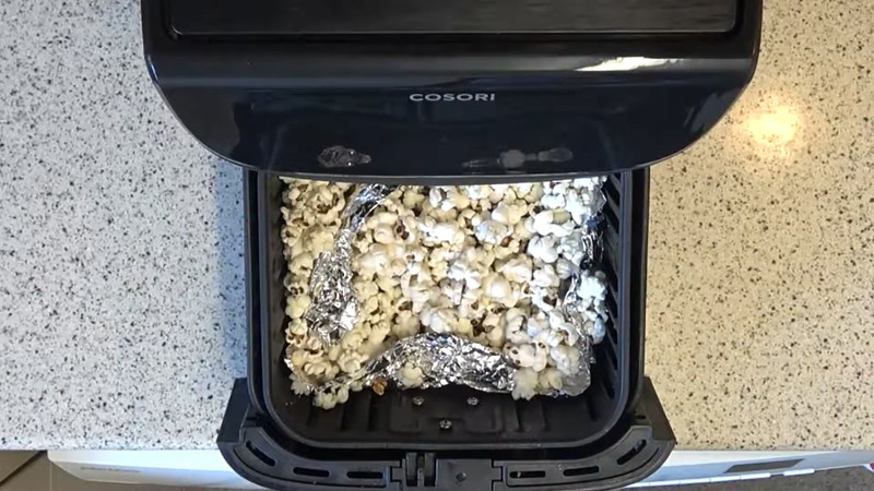 how long to air fry popcorn