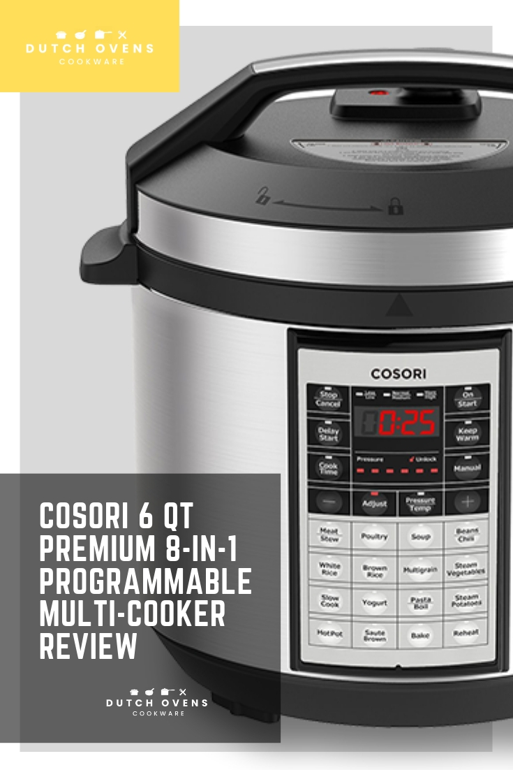 Cosori 6 Qt Premium 8in1 Programmable Multicooker Review InDepth